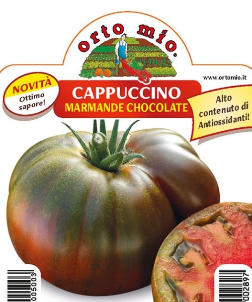 Tomaten schwarze Fleischtomate, Sorte Cappuccino (F1), 10/20 cm resistent gegen TSWV-Virus PP-Nr.