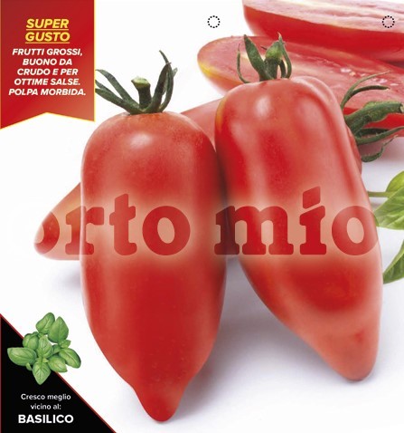 Tomaten, 6er Tasse cm große San Marzano, Sorte Cirano (F1) PP-Nr.: IT-08-1868